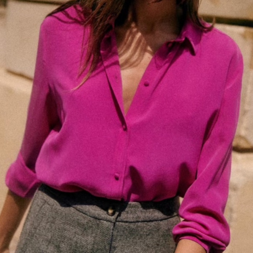 Sezane Ann silk shirt